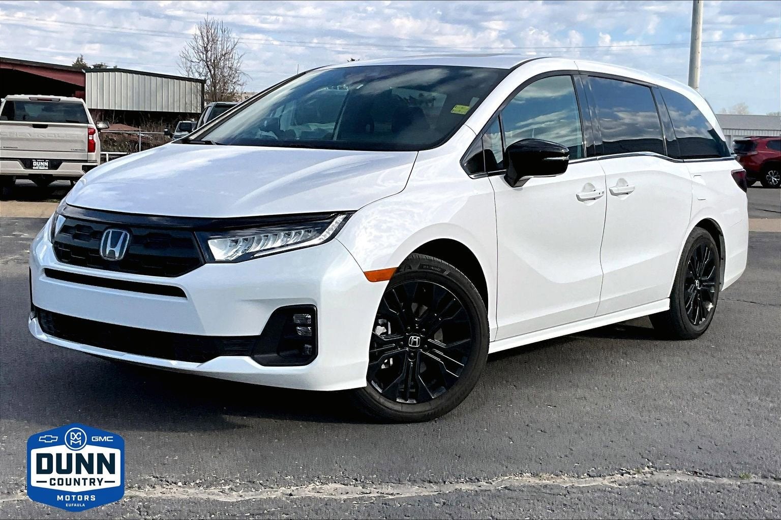 2025 Honda Odyssey Sport-L in White — front three-quarter view